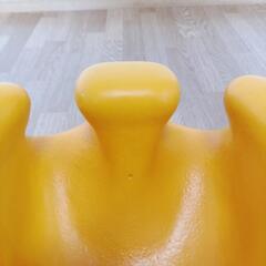 ②【決まりました!!】Bumbo　バンボ　ベビーチェア 黄色　双子　赤ちゃん椅子　離乳食椅子✨️の画像