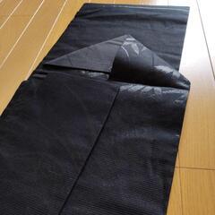 絽の帯　黒の竹模様 名古屋帯　絹の画像