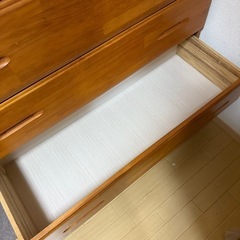 木製タンス6段　
H135cm.W100cm.D45cmの画像