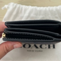 COACH 二つ折り財布 ブラウン の画像