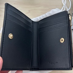 COACH 二つ折り財布 ブラウン の画像