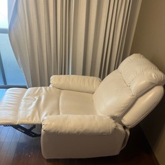 ソファ　1人用［ホワイト］の画像
