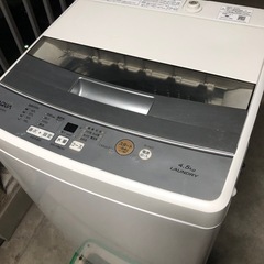 生活家電洗濯機　AQUA AQWーS45G(W) 4.5KG 2018年製の画像
