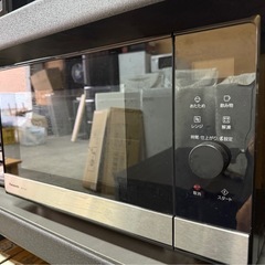 【美品・高年式】Panasonic 電子レンジ フラットテーブル　NE-FL222-K 2024年製の画像