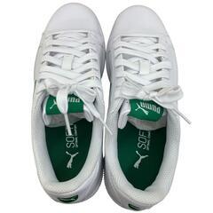 186000 PUMA プーマ スニーカー Smash Cat L  24 Puma White-Verdant Green ユニセックス [1000025419435]の画像
