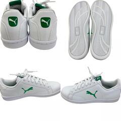 186000 PUMA プーマ スニーカー Smash Cat L  24 Puma White-Verdant Green ユニセックス [1000025419435]の画像