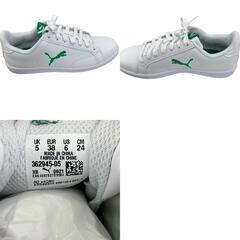 186000 PUMA プーマ スニーカー Smash Cat L  24 Puma White-Verdant Green ユニセックス [1000025419435]の画像