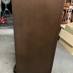 H2508-667 府中家具 書棚 レトロ キズ汚れ有り　ビス穴キャップ4個不足　の画像