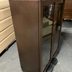 H2508-667 府中家具 書棚 レトロ キズ汚れ有り　ビス穴キャップ4個不足　の画像