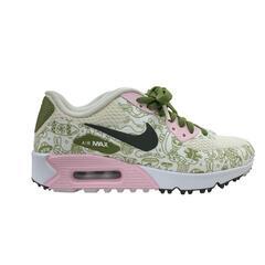 186000 NIKE ナイキ スニーカー AIR MAX ナイキエアマックス90 23 グリーン/ピンク ゴルフシューズ レディース [1000025411149]の画像