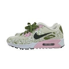 186000 NIKE ナイキ スニーカー AIR MAX ナイキエアマックス90 23 グリーン/ピンク ゴルフシューズ レディース [1000025411149]の画像