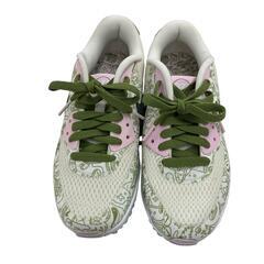 186000 NIKE ナイキ スニーカー AIR MAX ナイキエアマックス90 23 グリーン/ピンク ゴルフシューズ レディース [1000025411149]の画像