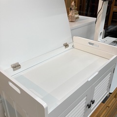 新品組み立て品　玄関収納ベンチの画像