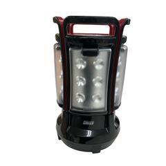 186000 現状品 Coleman コールマン ライト・ランタン クアッドランタン LED ブラック・ファイアープレイスシート 2点まとめ売り [1000025420509]の画像