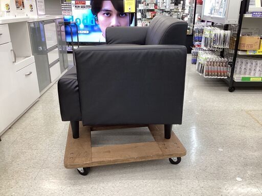 IKEA (イケア) 2人掛けソファー ブラック 4 合皮 HEMLINGBY