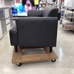 IKEA (イケア) 2人掛けソファー ブラック 4 合皮 HEMLINGBYの画像