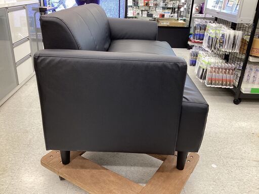 IKEA (イケア) 2人掛けソファー ブラック 4 合皮 HEMLINGBY