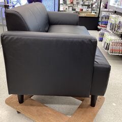 IKEA (イケア) 2人掛けソファー ブラック 4 合皮 HEMLINGBYの画像