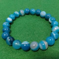 ★未使用品★ブルーのパワーストーンブレスレット★の画像