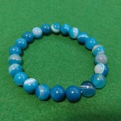 ★未使用品★ブルーのパワーストーンブレスレット★の画像