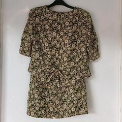 0822-070 婦人上下セット　11号　※袖ほつれありの画像