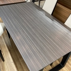 カリモク　ダイニング5点セット　※2脚座面破れあり。の画像