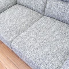 二人掛けソファ 布張り セージグリーン【モノ市場東浦店】125の画像