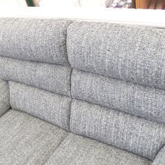 二人掛けソファ 布張り セージグリーン【モノ市場東浦店】125の画像