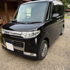 ☆乗り出しコミコミ価格☆ダイハツ タント カスタムXリミテッド☆人気の黒色☆ 走行14.7万km 車検R9年6月迄 ☆ETC☆カーナビ☆左パワスラの画像