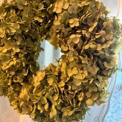 アナベルのリース　紫陽花のリース　の画像