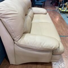 【愛品館 市原店】関家具｜スイート｜合皮張り｜3人掛けハイバックソファの画像
