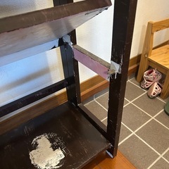 レトロ　茶色　棚 DIY 本棚　物置　木材　木工の画像