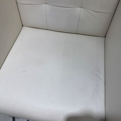 【値下げ中】サロン　チェア　ホワイトの画像