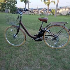 🎀😉お買得自転車・パナソニック大型バッテリー13.2Ah「40km可能」装着電動アシスト自転車（配達対応可能¥200〜)の画像