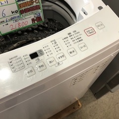 配送可【ニトリ】6K洗濯機★2022年製　分解クリーニング済み/6ヶ月保証付き【管理番号12208 比】の画像