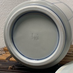 【茶道具】京焼 手塚玉堂作 桶側染付 水指 在銘 作家物 茶器 時代物 骨董 古道具 アンティーク 良品 配送可能の画像