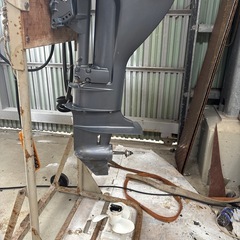 ヤマハ船外機9.9セル付きの画像