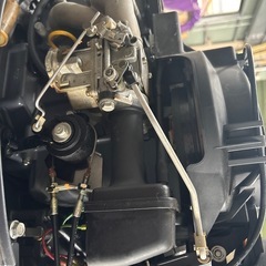 ヤマハ船外機9.9セル付きの画像