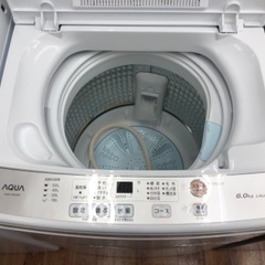全自動洗濯機 AQUA AQW-S60J 6.0kg 2021年製の画像