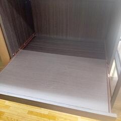【リユースのサカイ八街店】★ジモティ割あり★ レンジ台　ダークブラウン　クリーニング済　YJ7485の画像