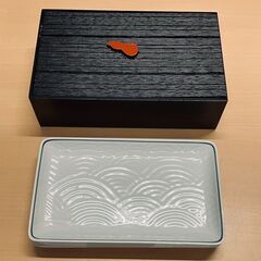 三洋陶器 龍峰窯 青海波焼物皿 ５枚の画像