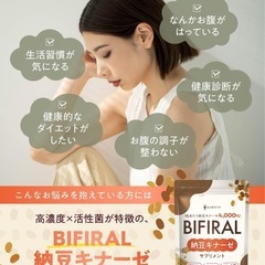 【新品】ナットウキナーゼ 菌活 サプリ サラサラ 納豆菌 GABA DHA イヌリンの画像