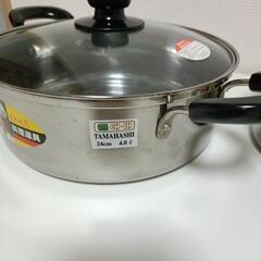 両手鍋 24cm　片手鍋 18cm【新品未使用】の画像