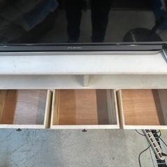 【中古】¥1,000 テレビ台　ライトベージュ　ローボード【IH85】の画像