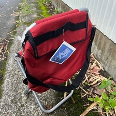 【百光工建】新品　折りたたみアウトドアチェア 赤の画像