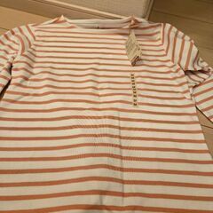 無印良品　ボートネック長袖Tシャツの画像