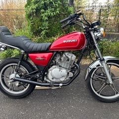 GN125H カスタム　赤　旧車スタイル　吸い込み　旧車の画像