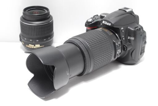 状態良好 Nikon D5000 レンズ2本付き すぐ撮影OK 手振れ補正