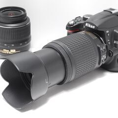 状態良好 Nikon D5000 レンズ2本付き すぐ撮影OK 手振れ補正の画像