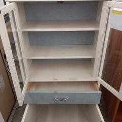 ★リユースのサカイ千葉中央店★期間限定割引有  食器棚  H117×D30×W60 クリーニング済み TC4302の画像